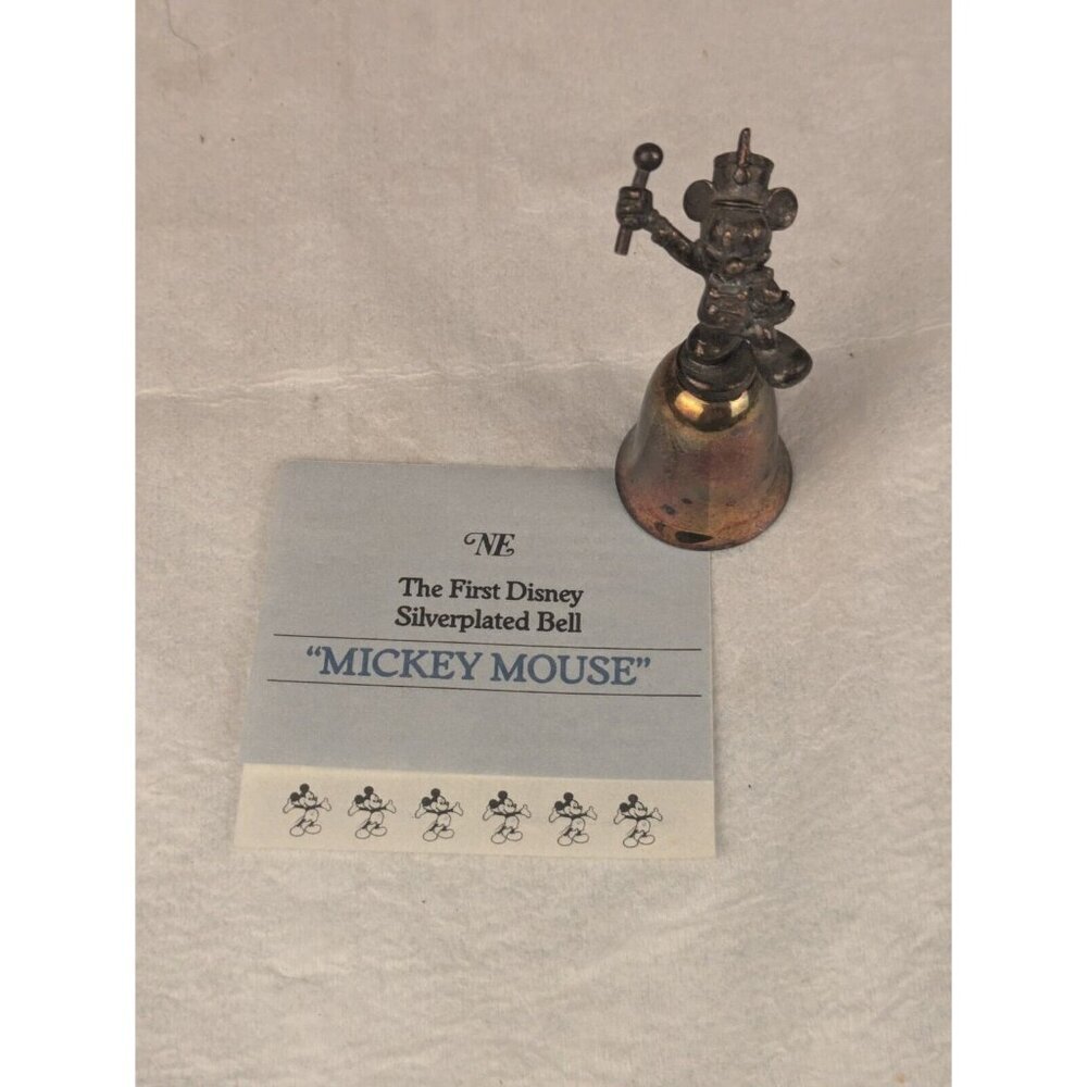 New England Collector's Society Silver Plated  Disney Bell‎ Mickey Mouse